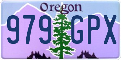 OR license plate 979GPX