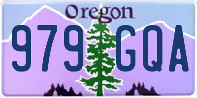 OR license plate 979GQA