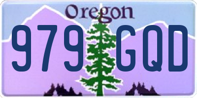 OR license plate 979GQD