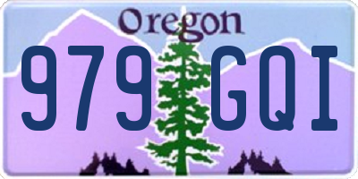 OR license plate 979GQI