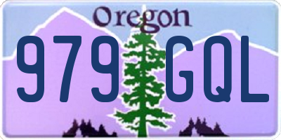 OR license plate 979GQL
