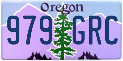 OR license plate 979GRC
