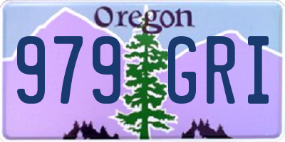 OR license plate 979GRI