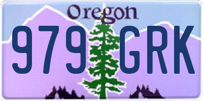 OR license plate 979GRK