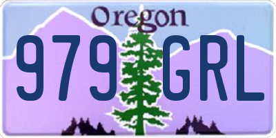 OR license plate 979GRL