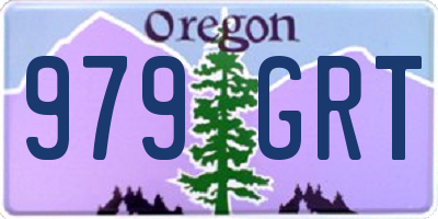 OR license plate 979GRT