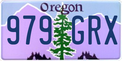 OR license plate 979GRX