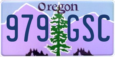 OR license plate 979GSC