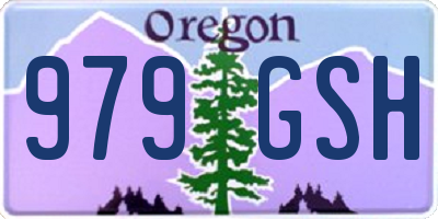 OR license plate 979GSH