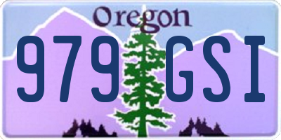 OR license plate 979GSI