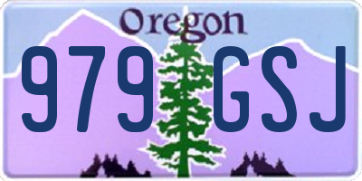 OR license plate 979GSJ