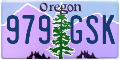 OR license plate 979GSK