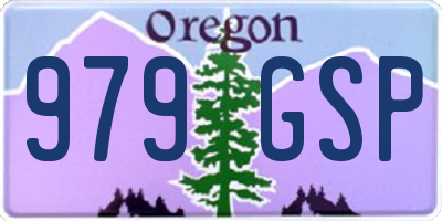 OR license plate 979GSP