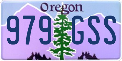 OR license plate 979GSS