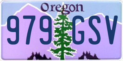OR license plate 979GSV