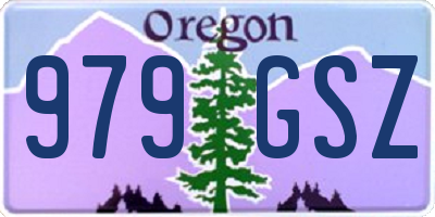 OR license plate 979GSZ