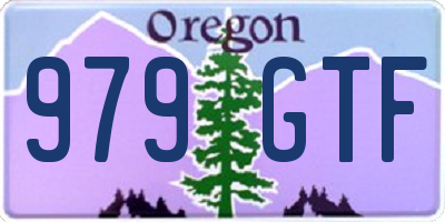 OR license plate 979GTF