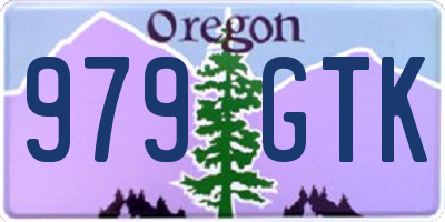 OR license plate 979GTK