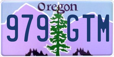 OR license plate 979GTM