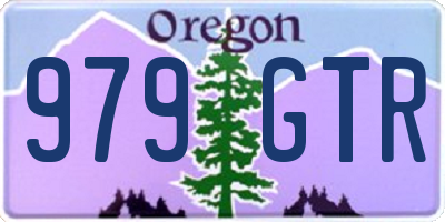 OR license plate 979GTR