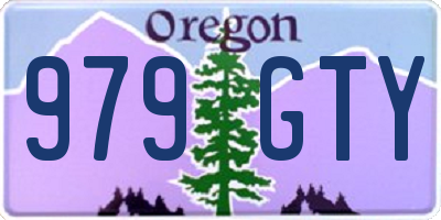 OR license plate 979GTY