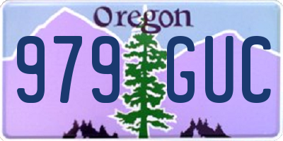 OR license plate 979GUC