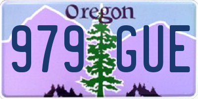 OR license plate 979GUE