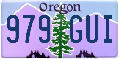 OR license plate 979GUI