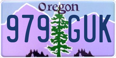 OR license plate 979GUK