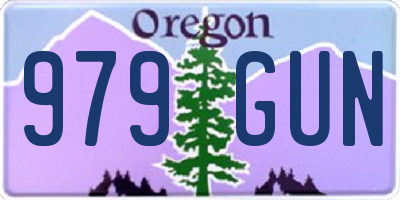 OR license plate 979GUN
