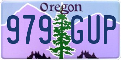 OR license plate 979GUP