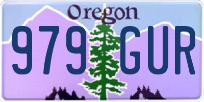 OR license plate 979GUR