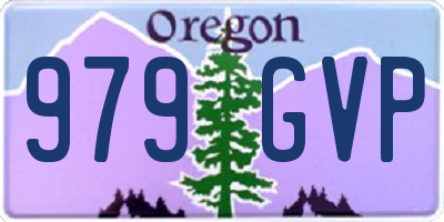 OR license plate 979GVP