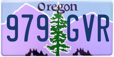 OR license plate 979GVR