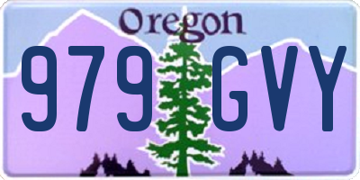 OR license plate 979GVY