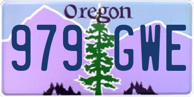 OR license plate 979GWE