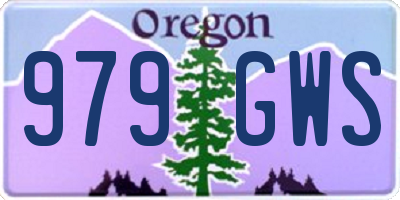 OR license plate 979GWS