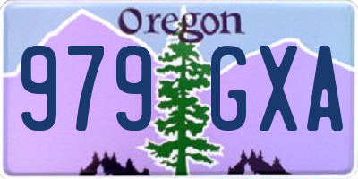 OR license plate 979GXA
