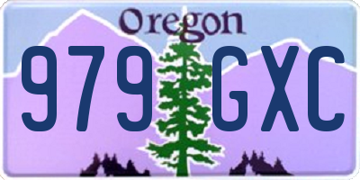 OR license plate 979GXC