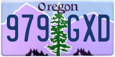 OR license plate 979GXD