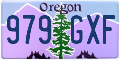 OR license plate 979GXF