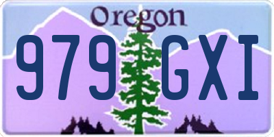 OR license plate 979GXI