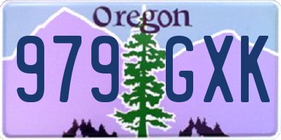 OR license plate 979GXK