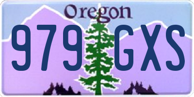 OR license plate 979GXS