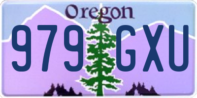 OR license plate 979GXU