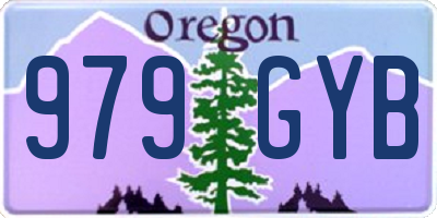 OR license plate 979GYB