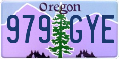 OR license plate 979GYE