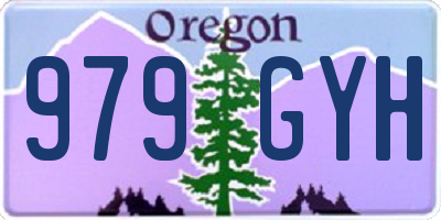 OR license plate 979GYH