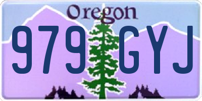 OR license plate 979GYJ