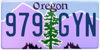 OR license plate 979GYN